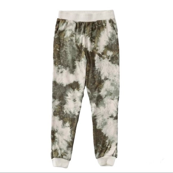 BKE Girls - Tie Dye Jogger Green White Sz Medium - Picture 1 of 8